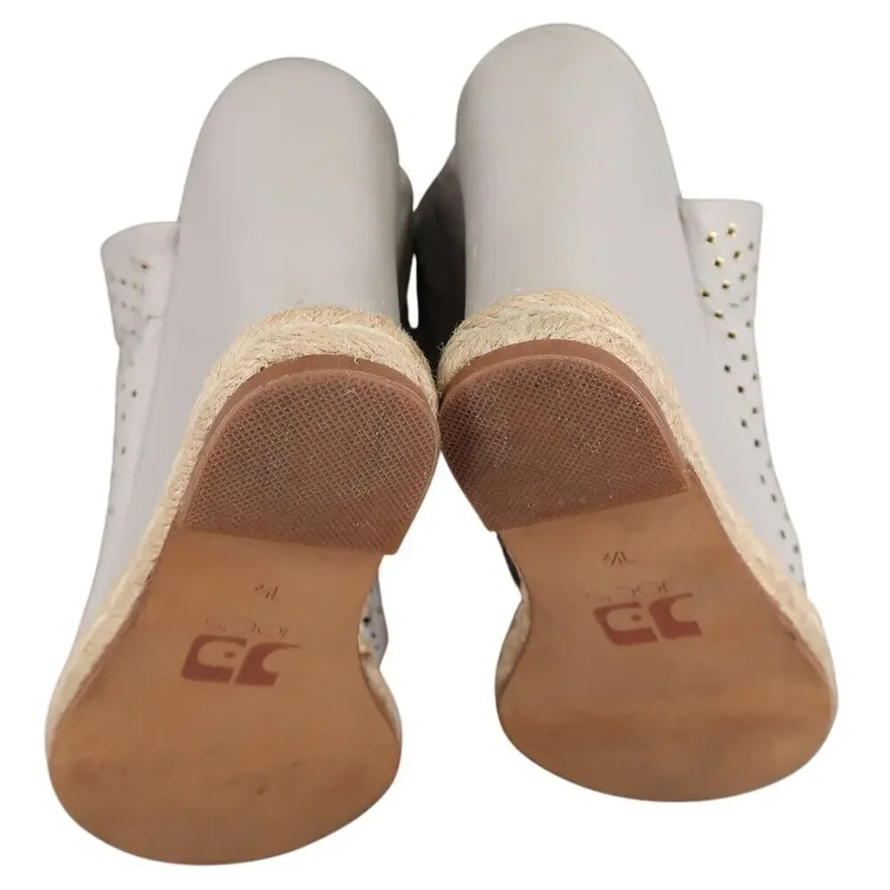 Joes Jeans Shoes Womens 7.5 Sandal Wedge Slip On Slouchy Karlton Leather Fashion